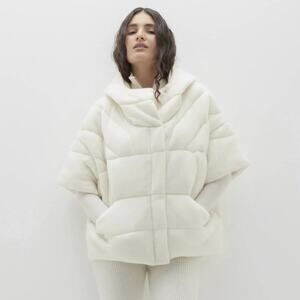 Naked Cashmere Patti Puffer Hooded Jacket Size XS/S, Ecru